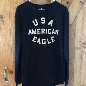 American Eagle Black USA Sweatshirt